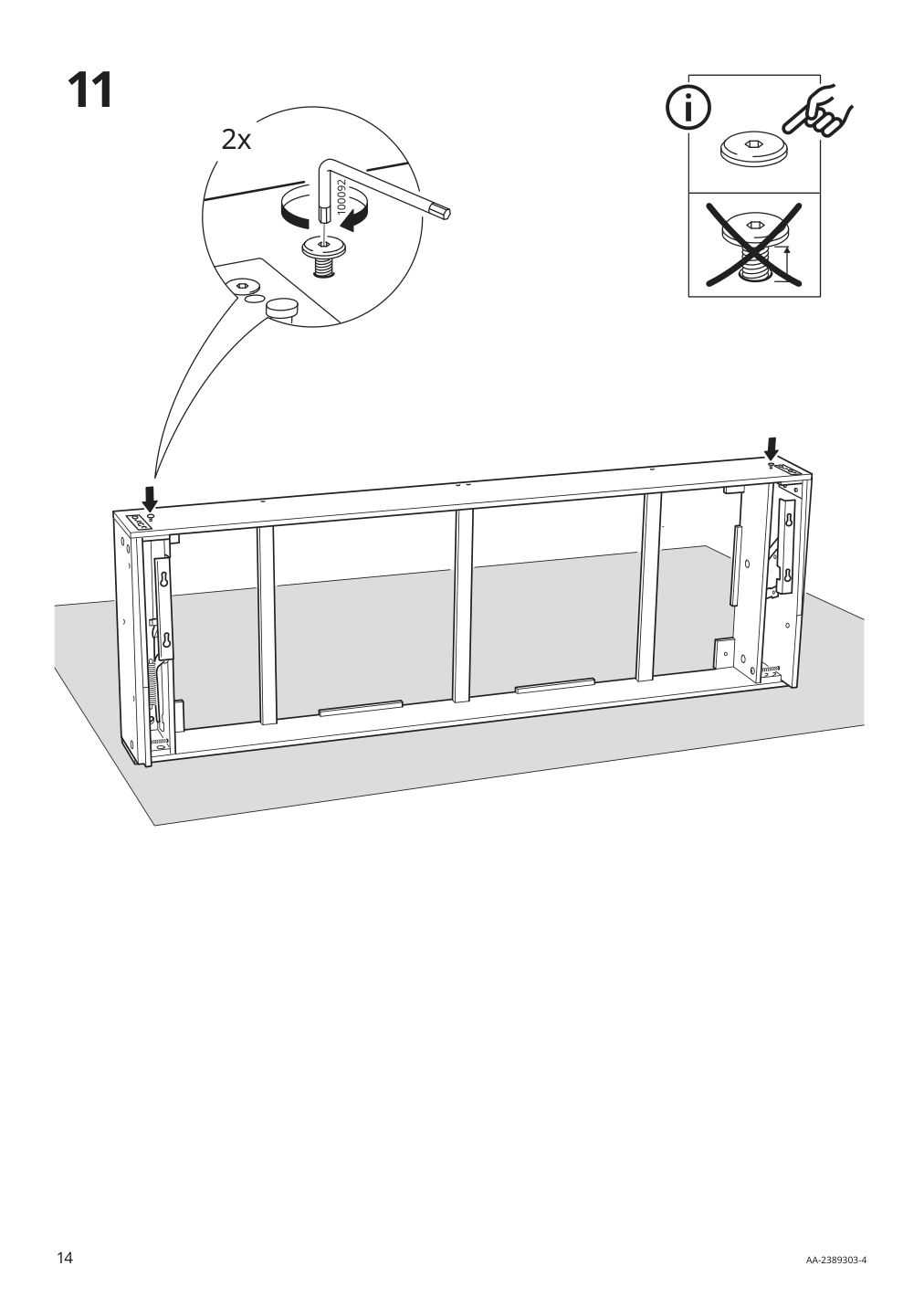 Assembly instructions for IKEA Barsloev sleeper sofa tibbleby beige gray | Page 14 - IKEA BÅRSLÖV sleeper sofa 805.415.89