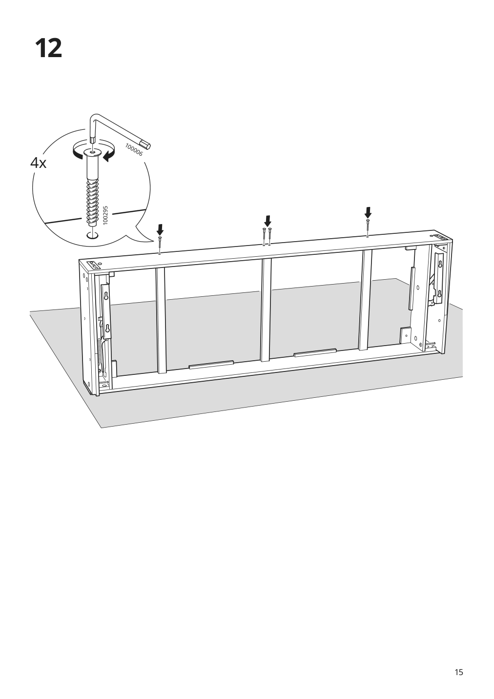 Assembly instructions for IKEA Barsloev sleeper sofa tibbleby beige gray | Page 15 - IKEA BÅRSLÖV sleeper sofa 805.415.89