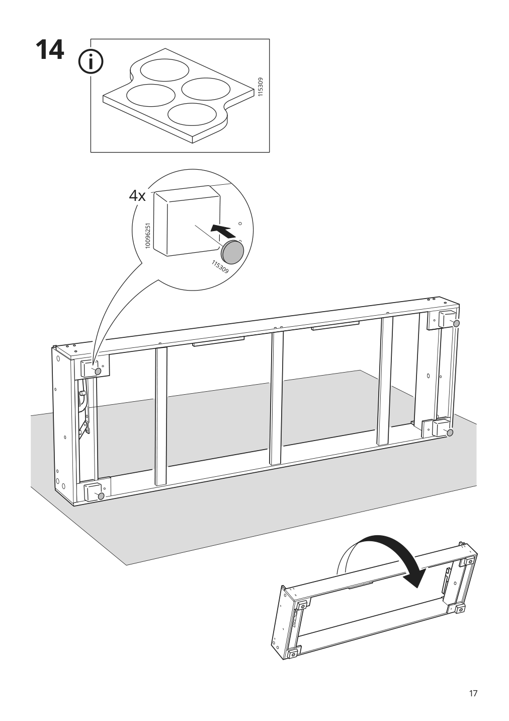 Assembly instructions for IKEA Barsloev sleeper sofa tibbleby beige gray | Page 17 - IKEA BÅRSLÖV sleeper sofa 805.415.89