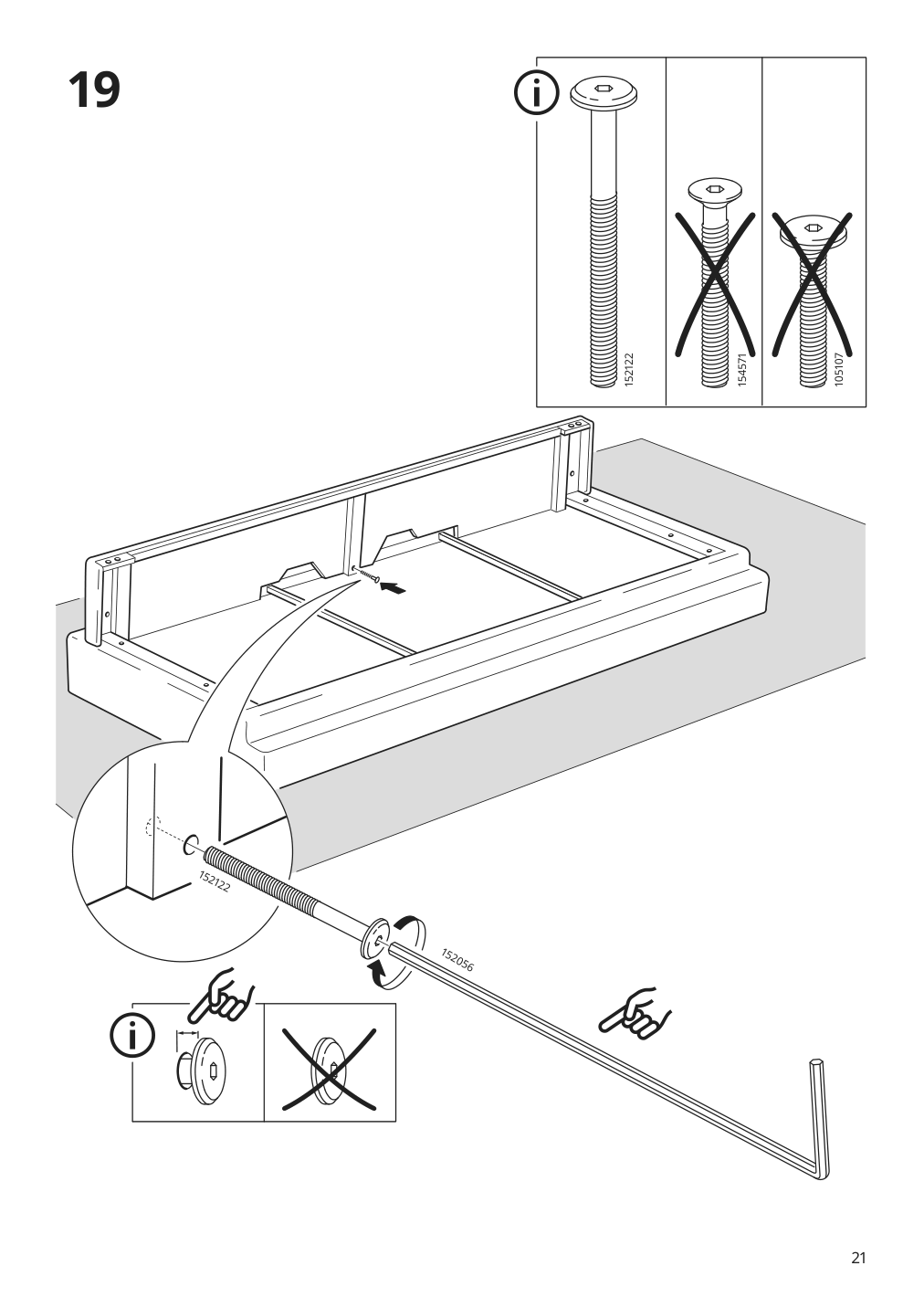 Assembly instructions for IKEA Barsloev sleeper sofa tibbleby beige gray | Page 21 - IKEA BÅRSLÖV sleeper sofa 805.415.89