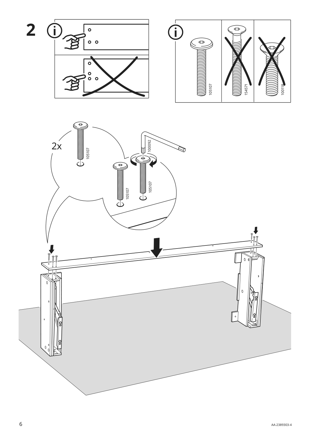 Assembly instructions for IKEA Barsloev sleeper sofa tibbleby beige gray | Page 6 - IKEA BÅRSLÖV sleeper sofa 805.415.89