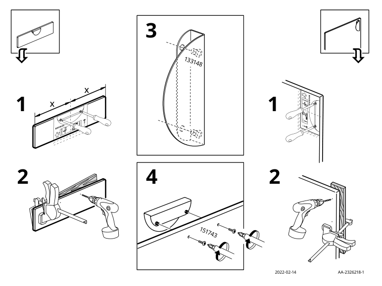 Assembly instructions for IKEA Begripa handle turquoise half round | Page 2 - IKEA BEGRIPA handle 305.400.78