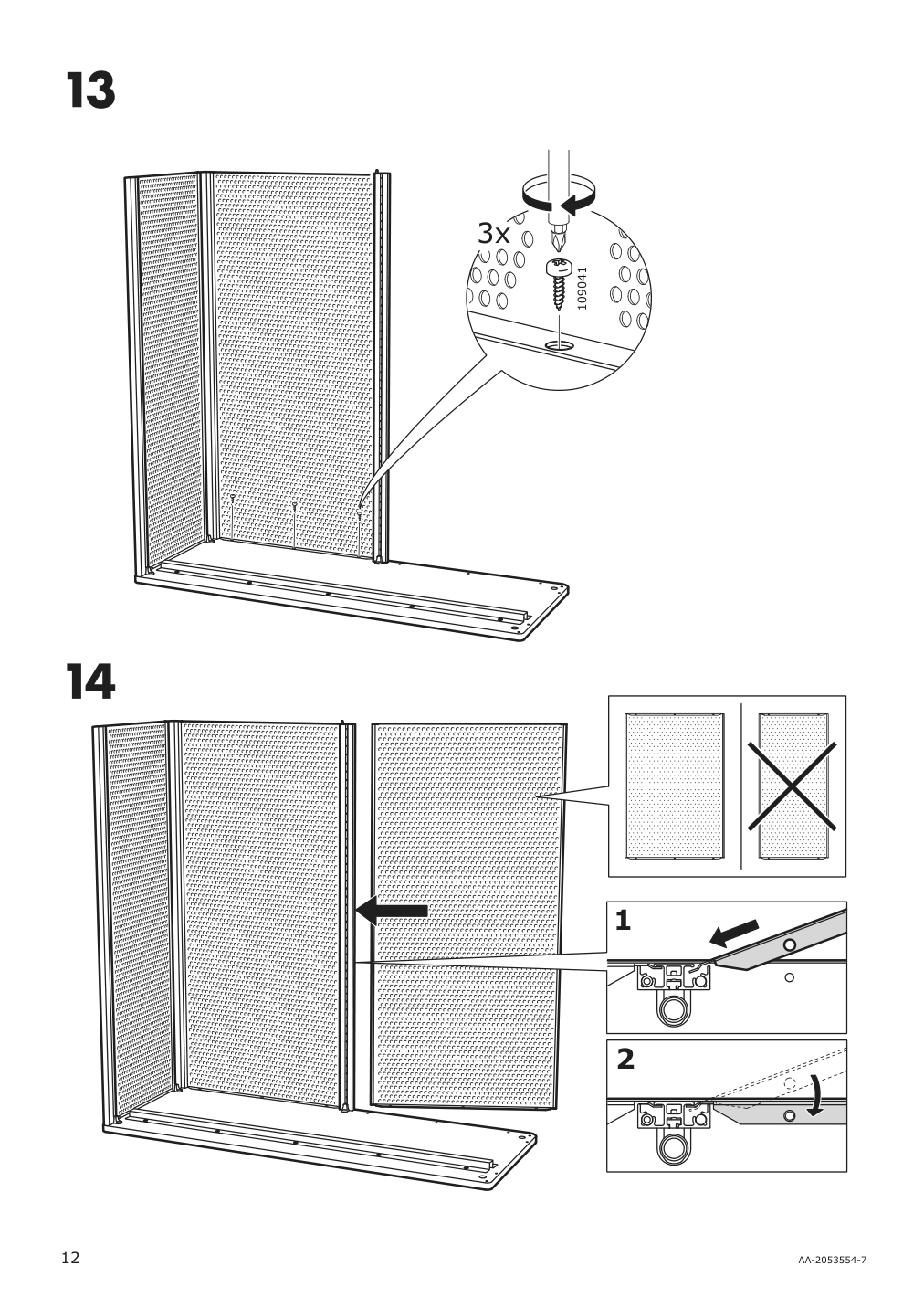 Assembly instructions for IKEA Bekant shelf unit black | Page 12 - IKEA BEKANT shelf unit 103.734.95