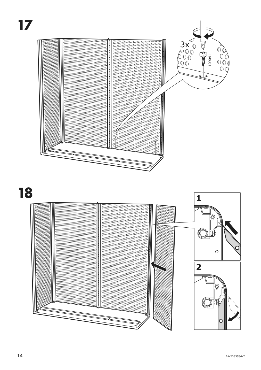 Assembly instructions for IKEA Bekant shelf unit black | Page 14 - IKEA BEKANT shelf unit 103.734.95