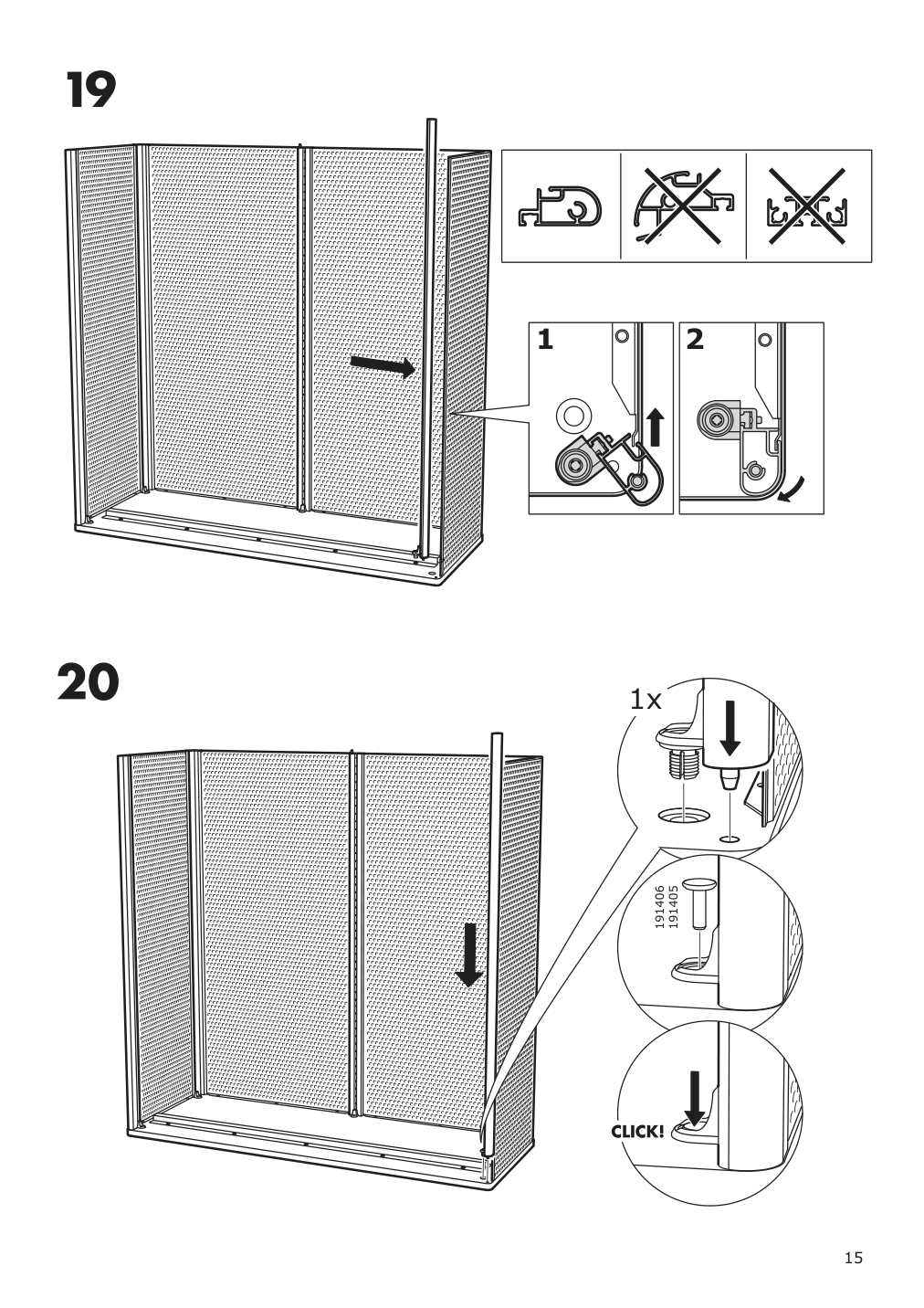 Assembly instructions for IKEA Bekant shelf unit black | Page 15 - IKEA BEKANT shelf unit 103.734.95