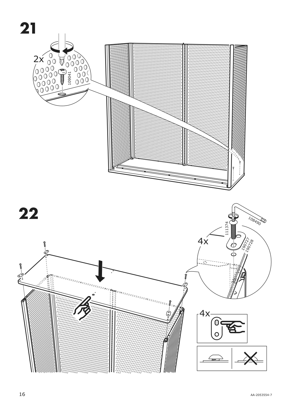 Assembly instructions for IKEA Bekant shelf unit black | Page 16 - IKEA BEKANT shelf unit 103.734.95