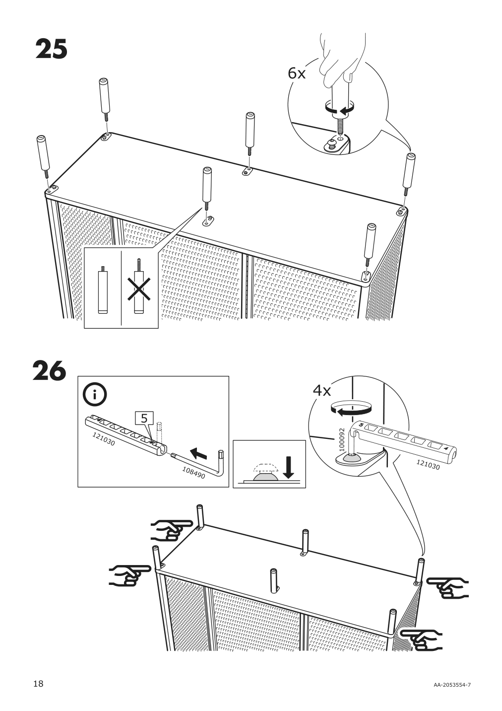 Assembly instructions for IKEA Bekant shelf unit black | Page 18 - IKEA BEKANT shelf unit 103.734.95