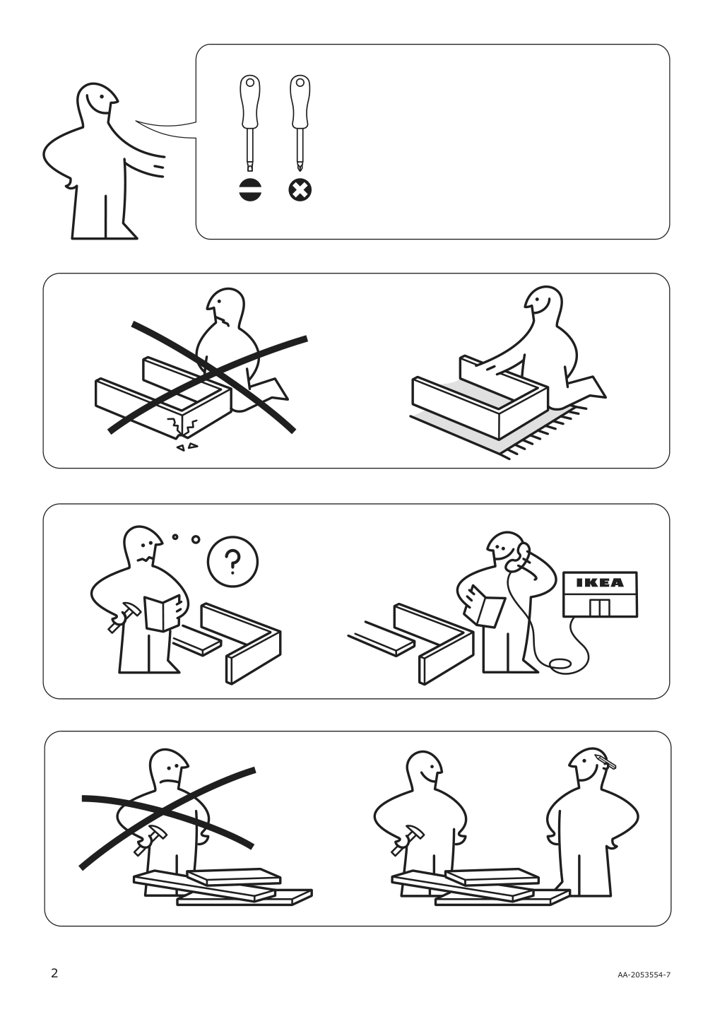 Assembly instructions for IKEA Bekant shelf unit black | Page 2 - IKEA BEKANT shelf unit 103.734.95