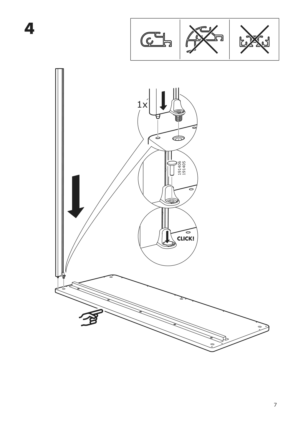 Assembly instructions for IKEA Bekant shelf unit black | Page 7 - IKEA BEKANT shelf unit 103.734.95