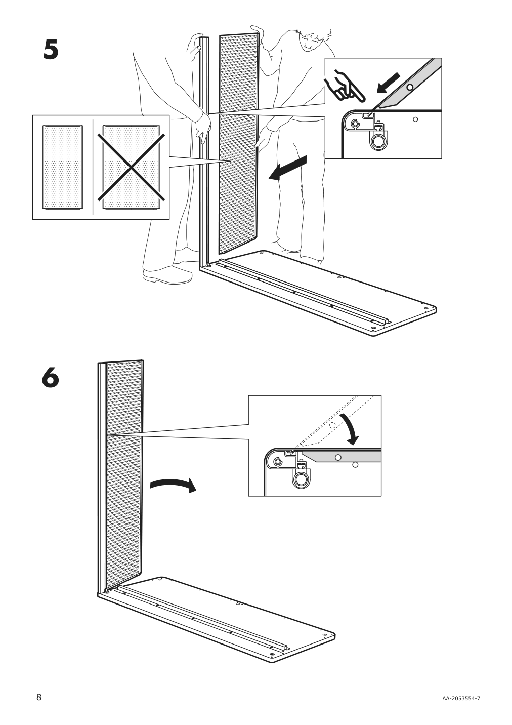 Assembly instructions for IKEA Bekant shelf unit black | Page 8 - IKEA BEKANT shelf unit 103.734.95