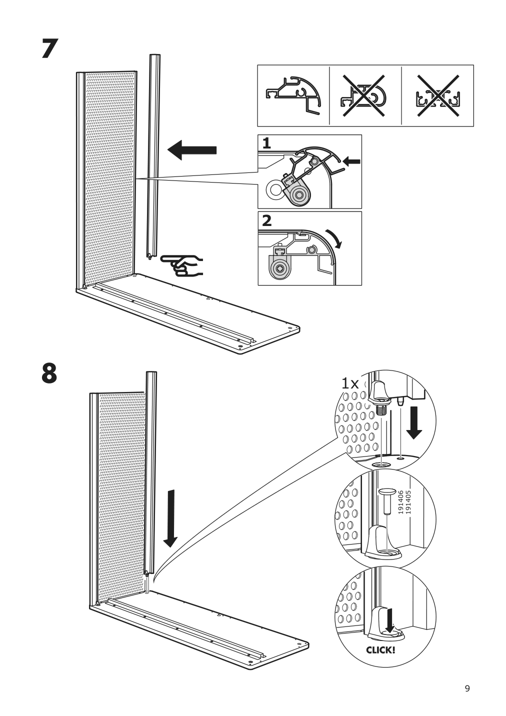 Assembly instructions for IKEA Bekant shelf unit black | Page 9 - IKEA BEKANT shelf unit 103.734.95