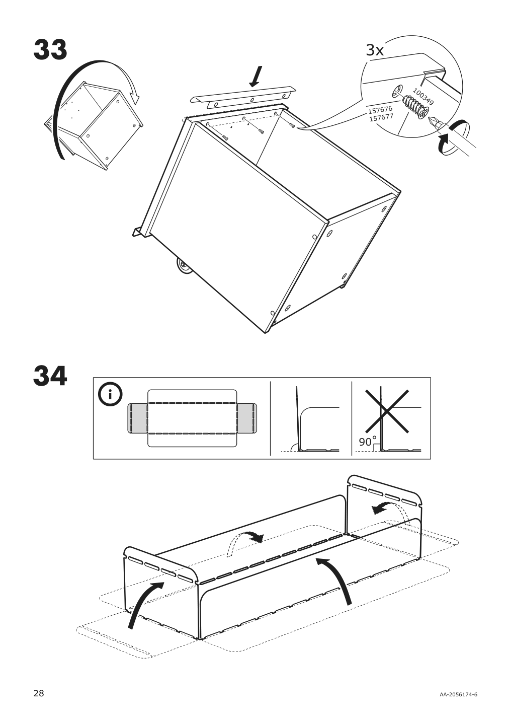 Assembly instructions for IKEA Bekant storage unit mesh black | Page 28 - IKEA BEKANT storage unit on casters 192.824.29