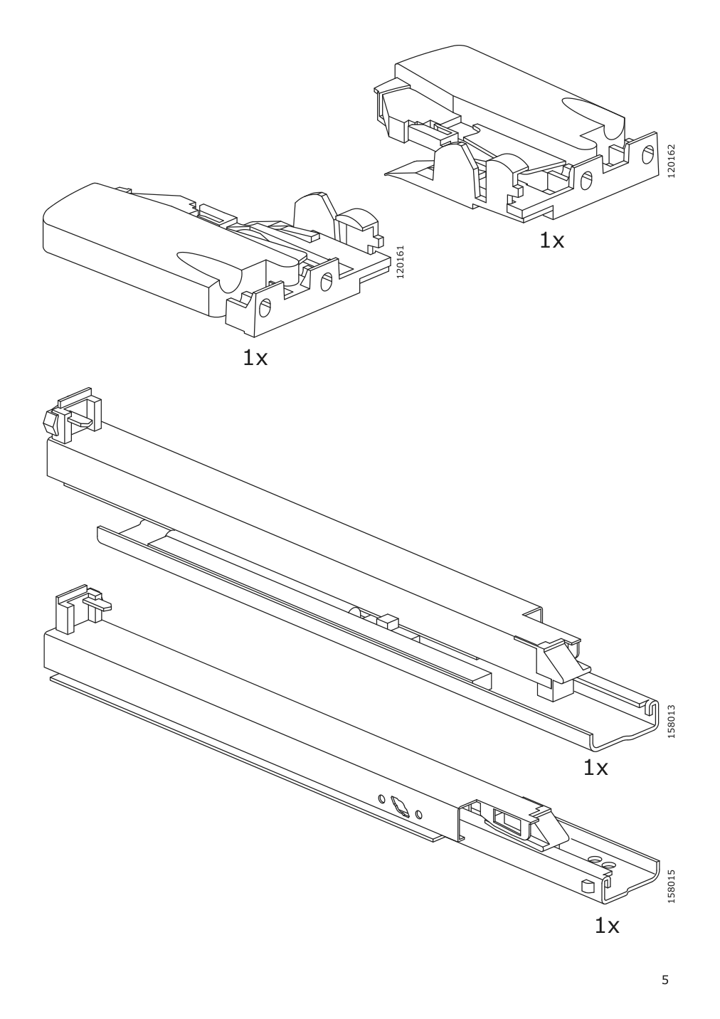 Assembly instructions for IKEA Bekant storage unit mesh black | Page 5 - IKEA BEKANT storage unit on casters 192.824.29