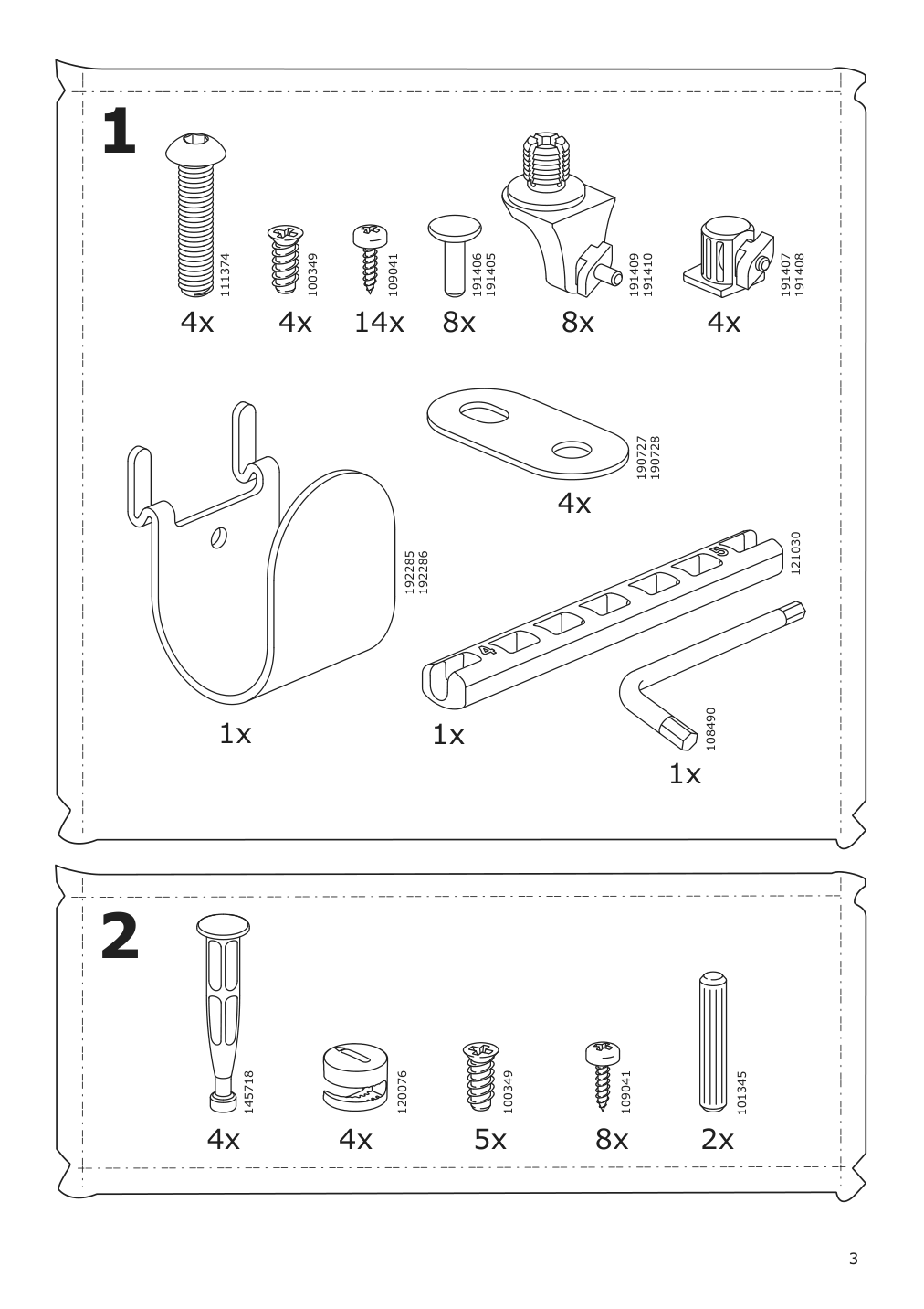 Assembly instructions for IKEA Bekant storage unit mesh black | Page 3 - IKEA BEKANT storage unit on casters 792.825.44