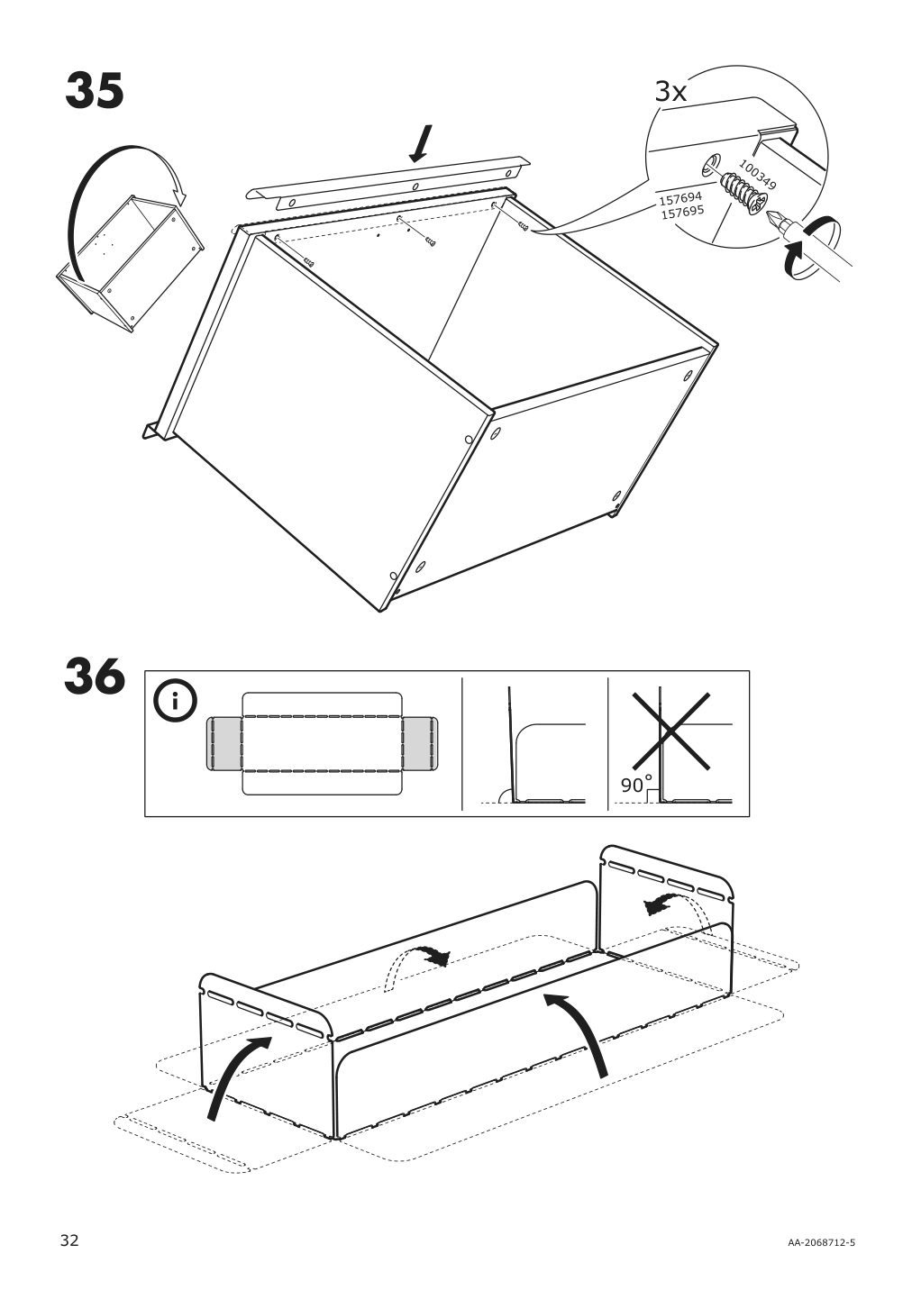 Assembly instructions for IKEA Bekant storage unit mesh black | Page 32 - IKEA BEKANT storage unit on casters 792.825.44