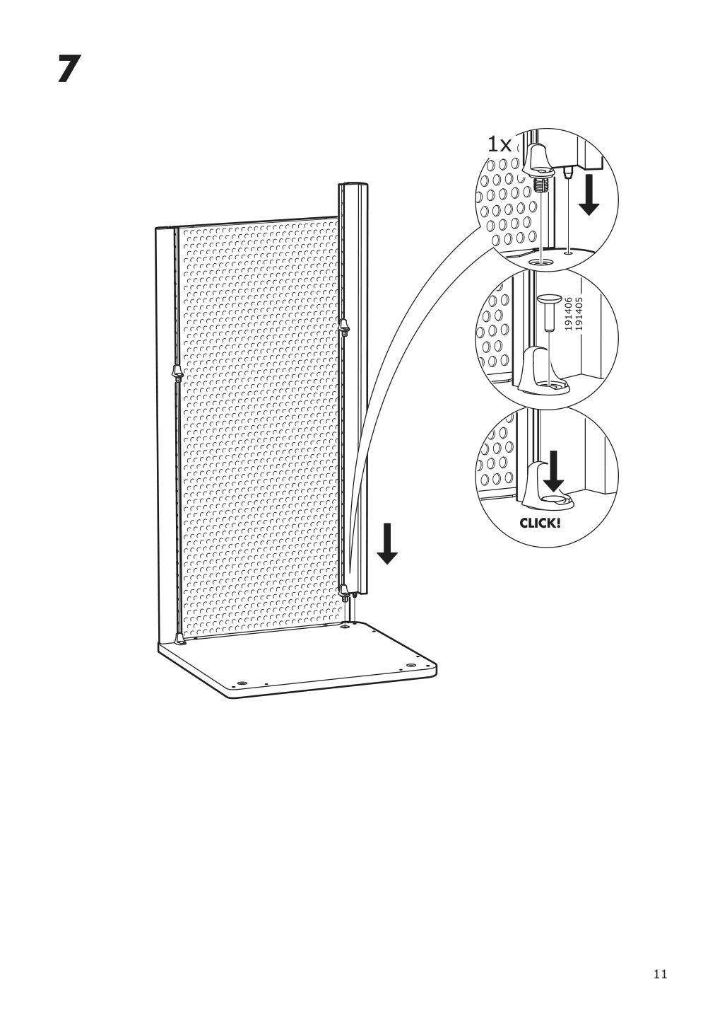 Assembly instructions for IKEA Bekant storage unit mesh white | Page 11 - IKEA BEKANT storage unit with smart lock 392.868.98