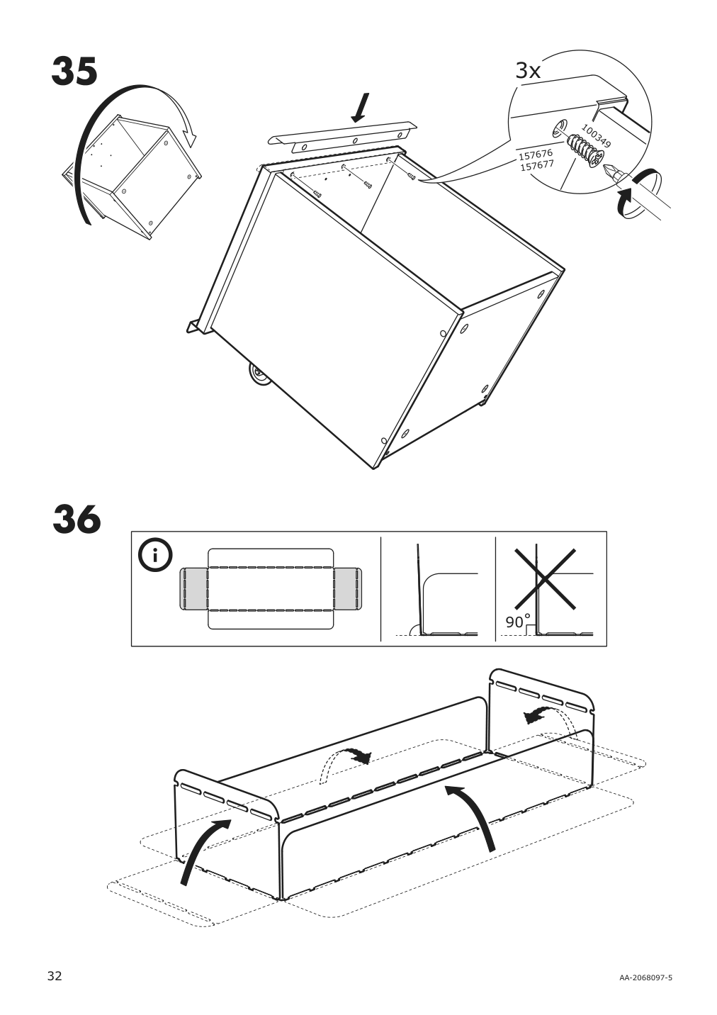 Assembly instructions for IKEA Bekant storage unit mesh white | Page 32 - IKEA BEKANT storage unit with smart lock 392.868.98