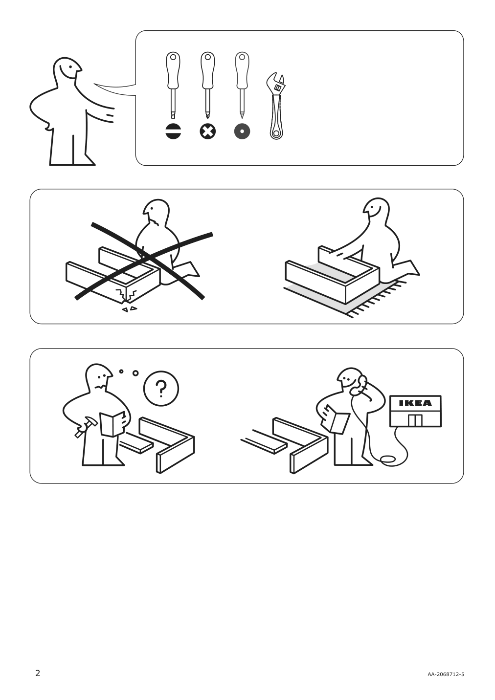 Assembly instructions for IKEA Bekant storage unit mesh white | Page 2 - IKEA BEKANT storage unit on casters 092.825.47