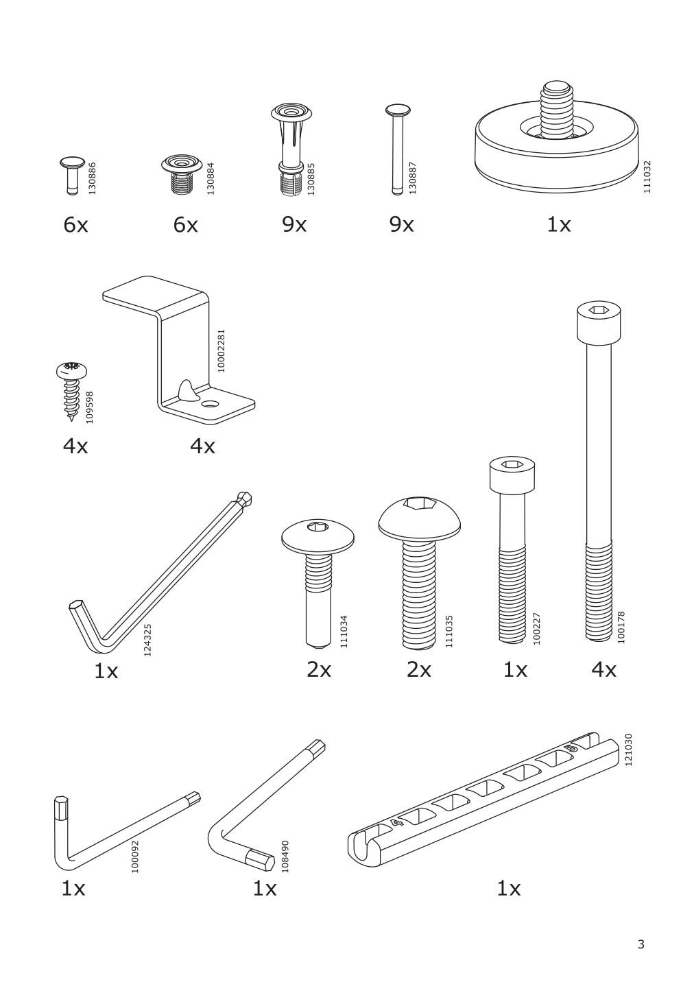 Assembly instructions for IKEA Bekant underframe for corner table top white | Page 3 - IKEA BEKANT workstation 190.465.74