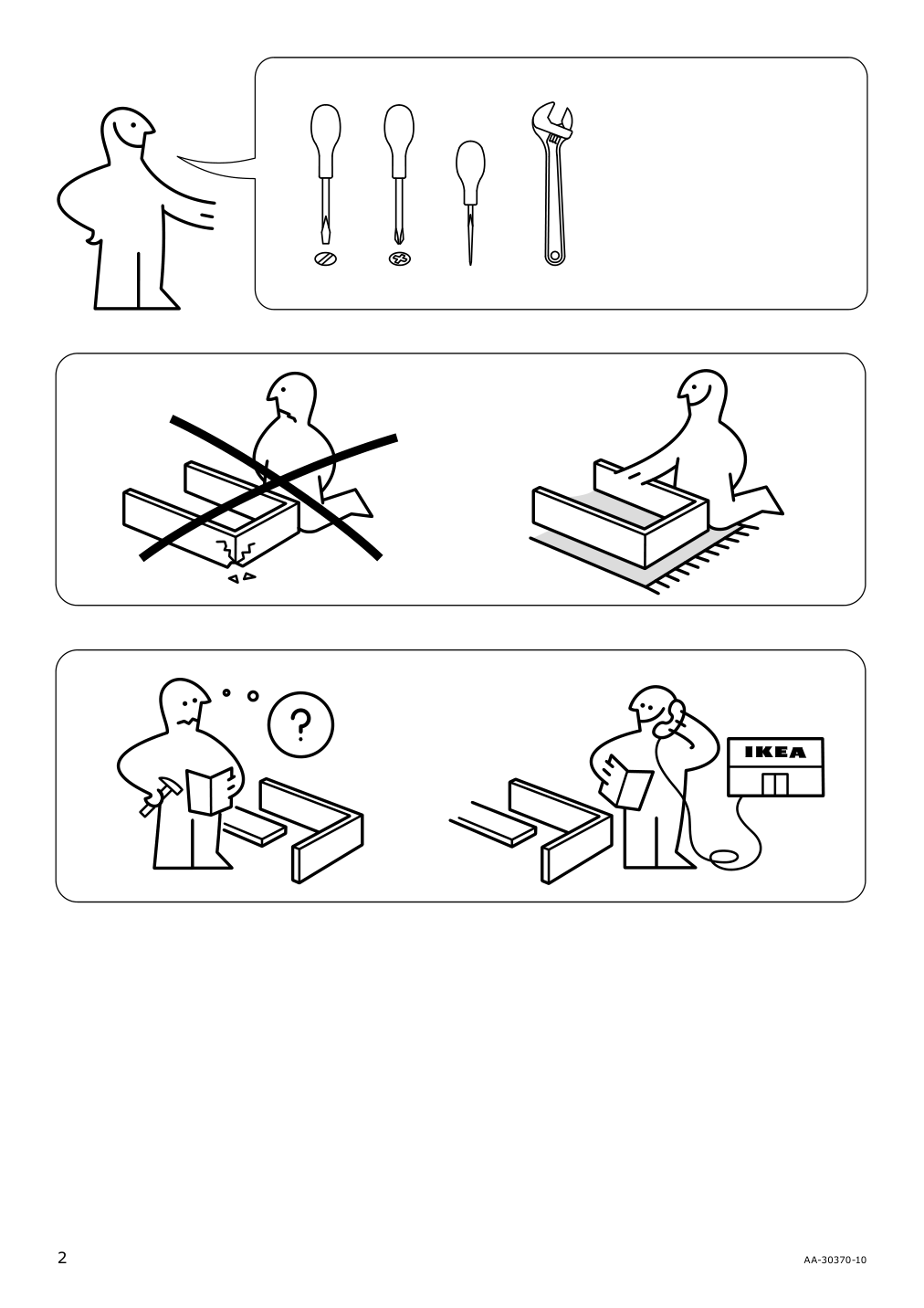 Assembly instructions for IKEA Bekvaem kitchen cart birch | Page 2 - IKEA BEKVÄM kitchen cart 302.403.48