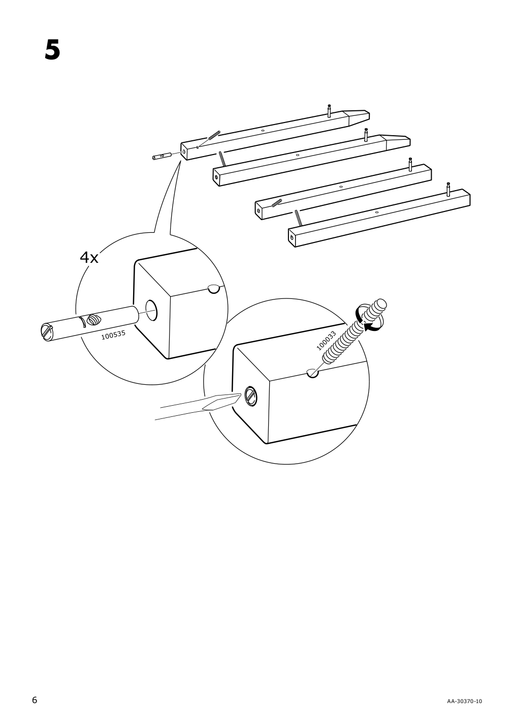 Assembly instructions for IKEA Bekvaem kitchen cart birch | Page 6 - IKEA BEKVÄM kitchen cart 302.403.48