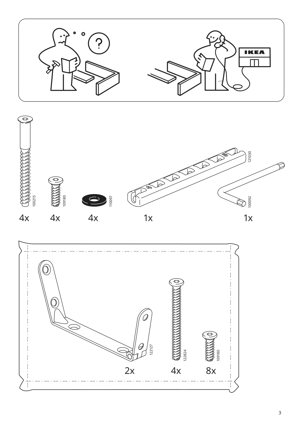 Assembly instructions for IKEA Bekvaem stepladder 3 steps black | Page 3 - IKEA BEKVÄM stepladder, 3 steps 902.198.29