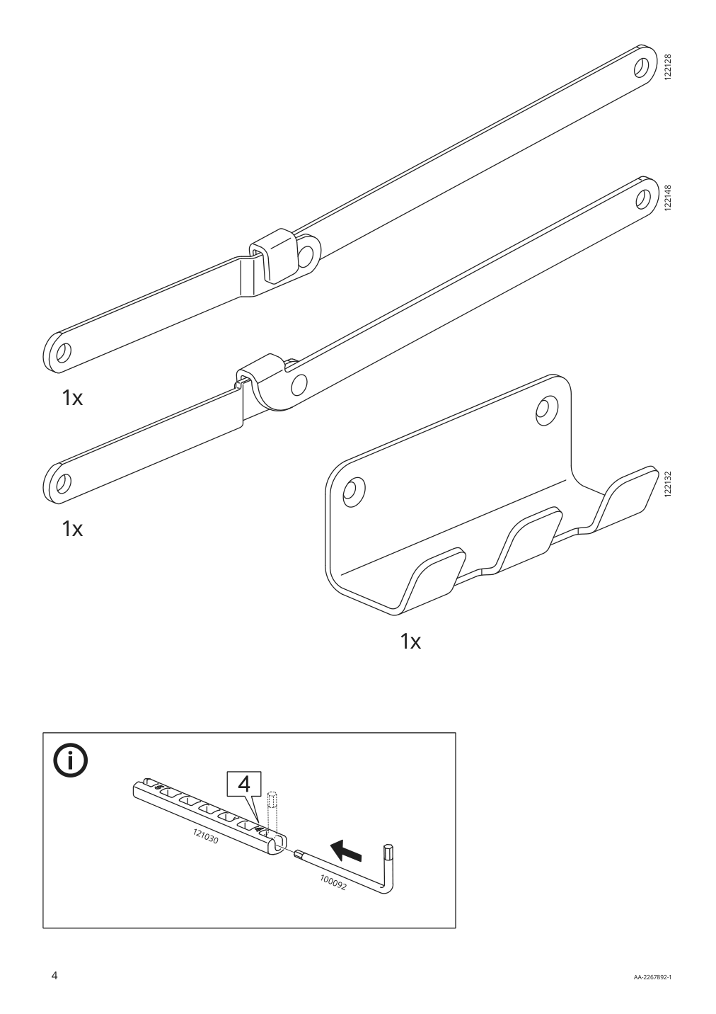 Assembly instructions for IKEA Bekvaem stepladder 3 steps black | Page 4 - IKEA BEKVÄM stepladder, 3 steps 902.198.29