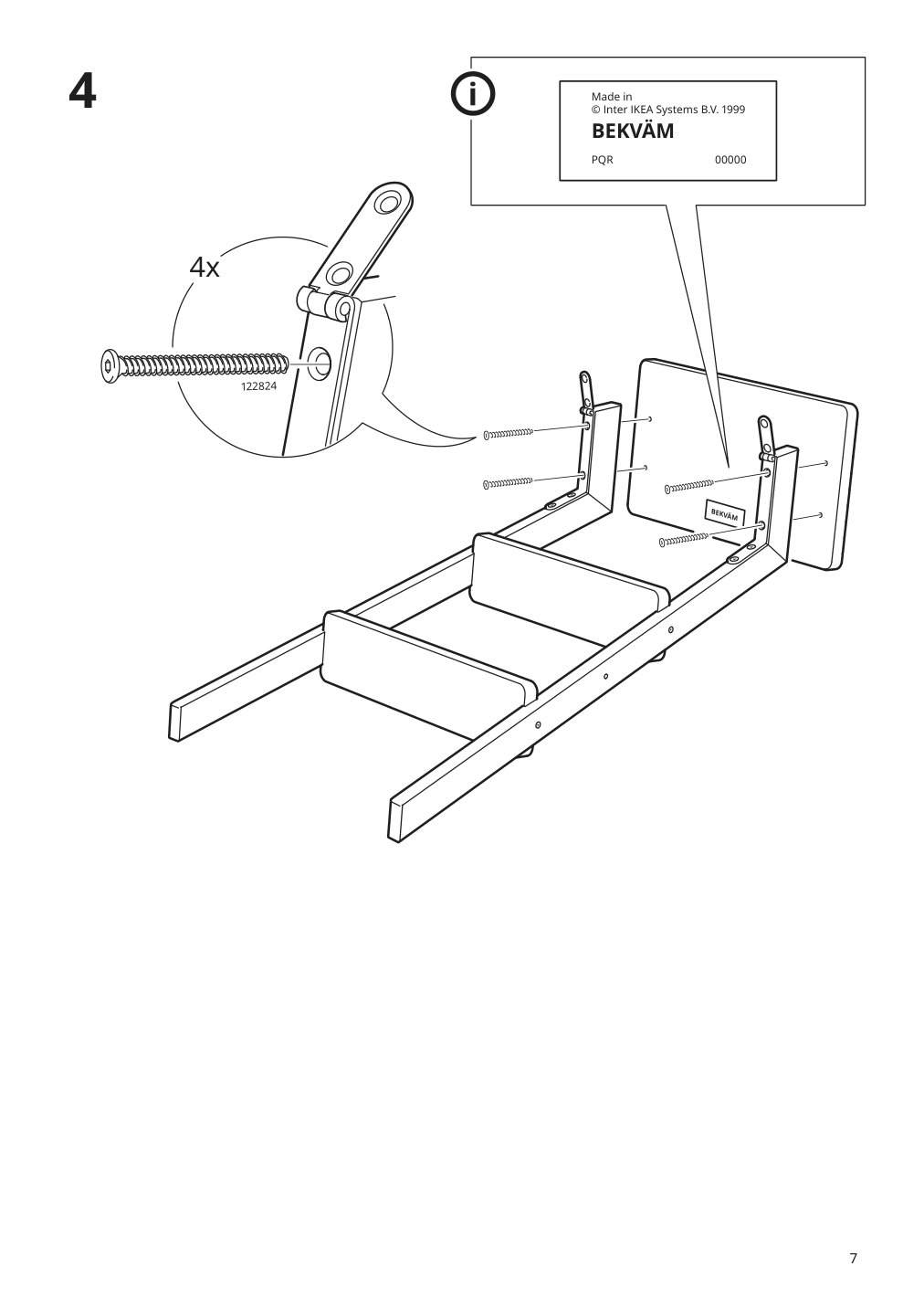 Assembly instructions for IKEA Bekvaem stepladder 3 steps black | Page 7 - IKEA BEKVÄM stepladder, 3 steps 902.198.29