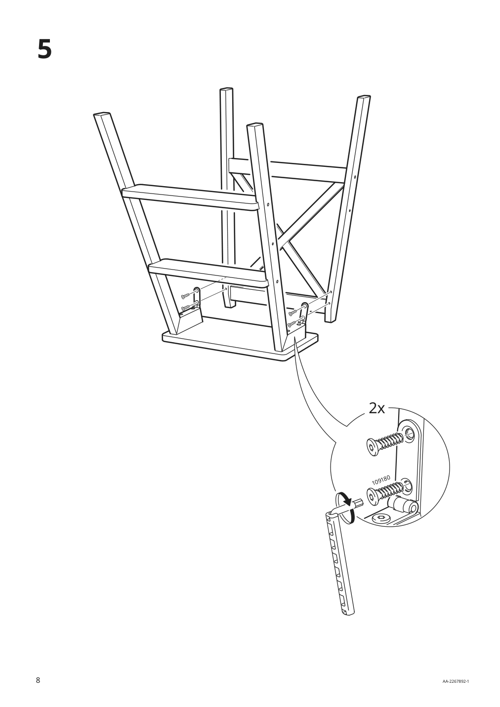 Assembly instructions for IKEA Bekvaem stepladder 3 steps black | Page 8 - IKEA BEKVÄM stepladder, 3 steps 902.198.29