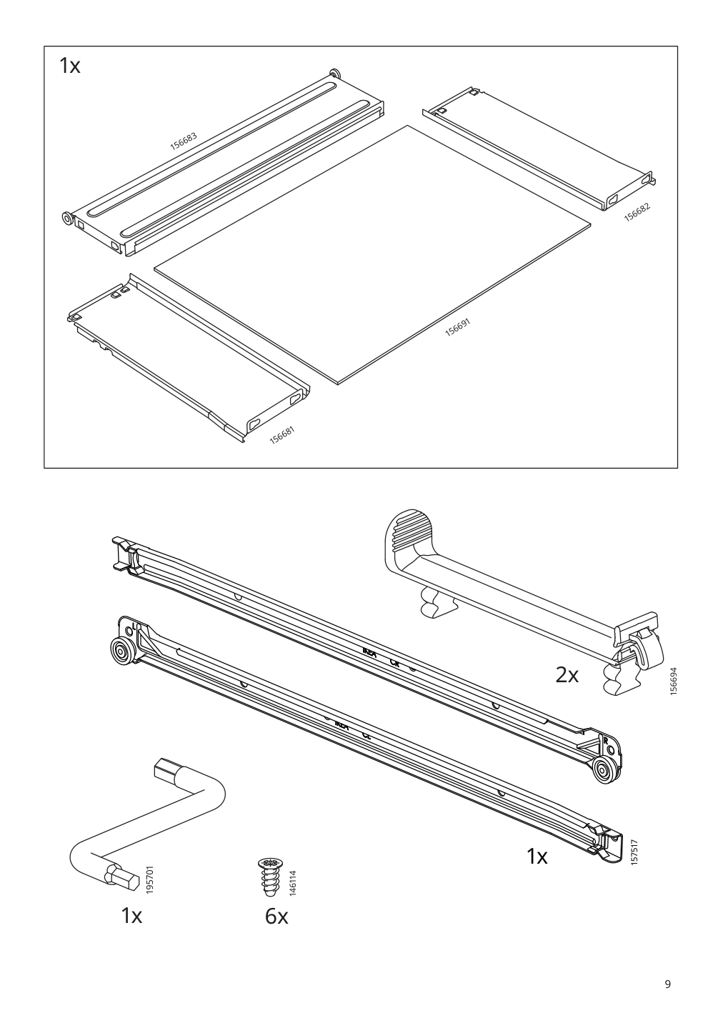 Assembly instructions for IKEA Bergig book display with storage white | Page 9 - IKEA BERGIG book display with storage 004.727.02