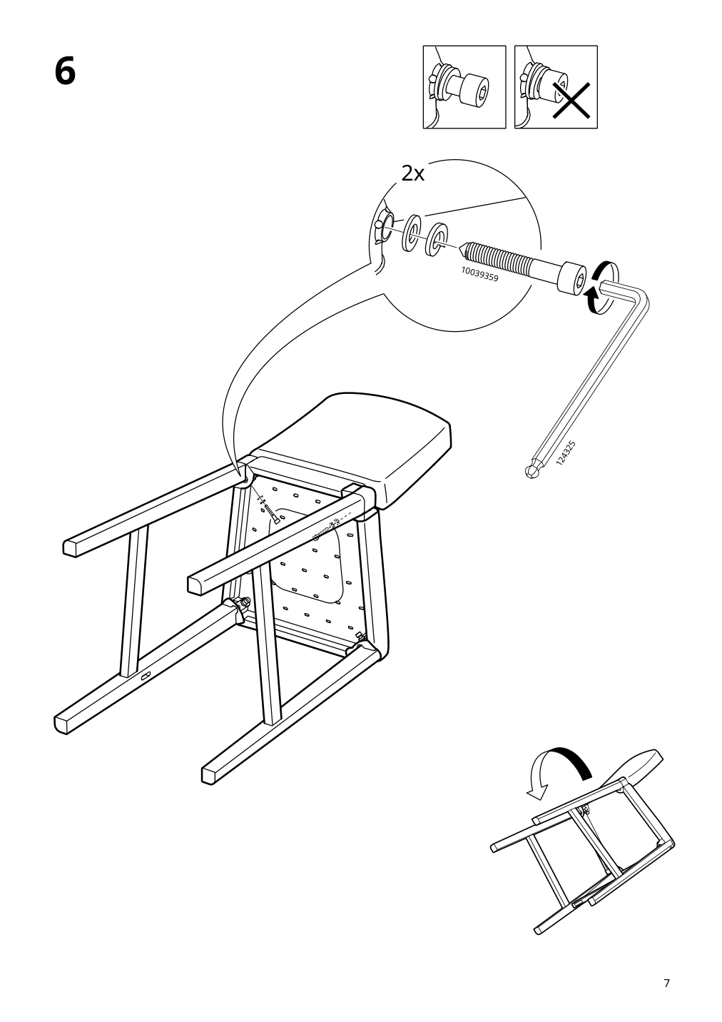 Assembly instructions for IKEA Bergmund bar stool with backrest black glose black | Page 7 - IKEA BERGMUND bar stool with backrest 804.519.89