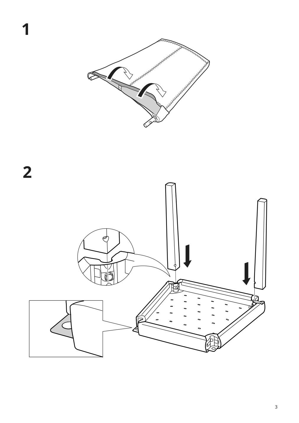 Assembly instructions for IKEA Bergmund chair black glose black | Page 3 - IKEA EKEDALEN / BERGMUND table and 4 chairs 894.083.07