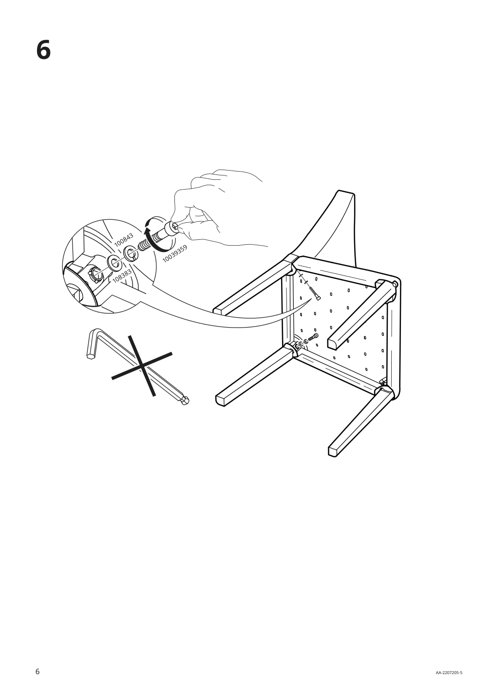 Assembly instructions for IKEA Bergmund chair black glose black | Page 6 - IKEA EKEDALEN / BERGMUND table and 4 chairs 894.083.07