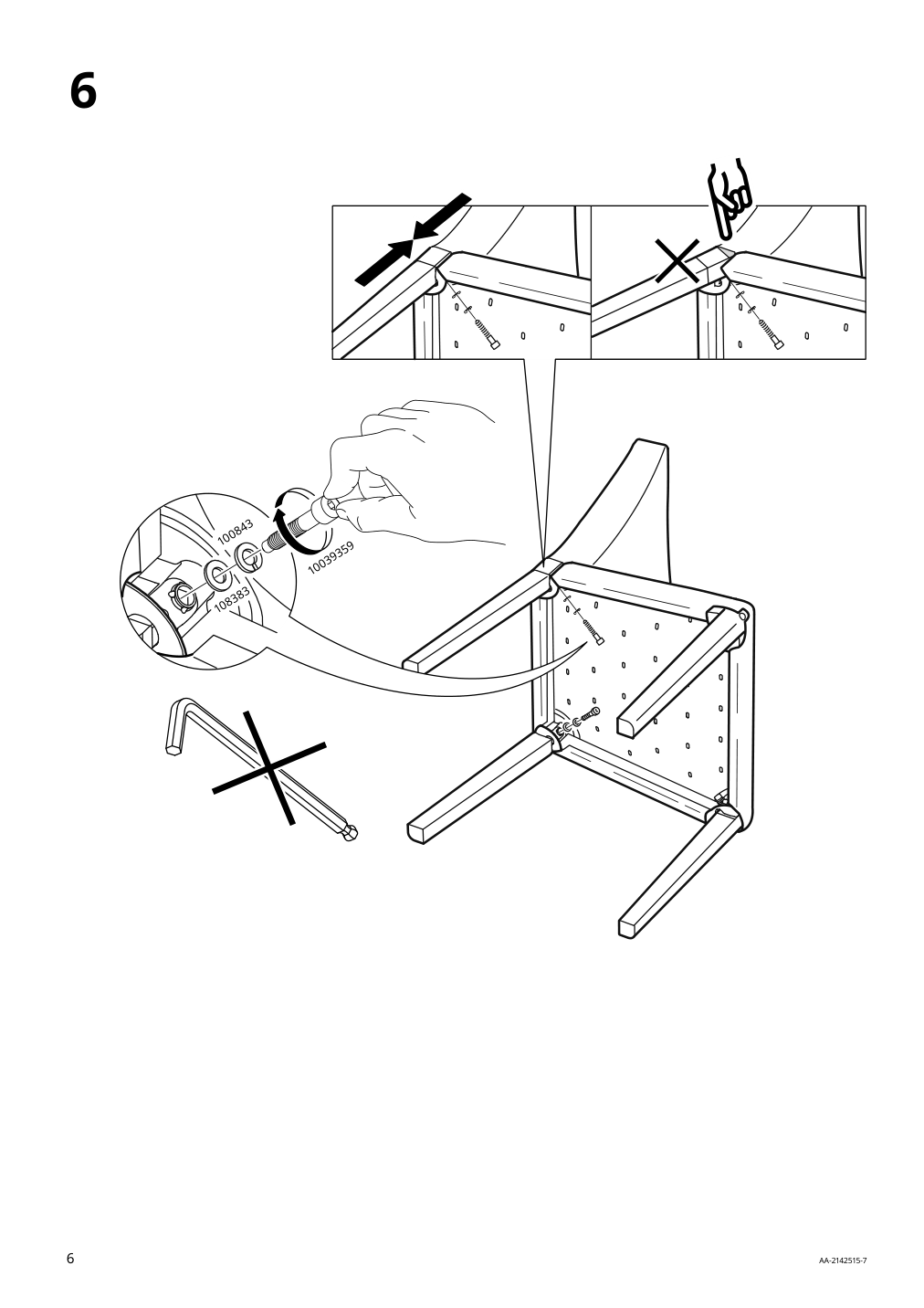 Assembly instructions for IKEA Bergmund chair frame black | Page 6 - IKEA BERGMUND chair 693.843.07