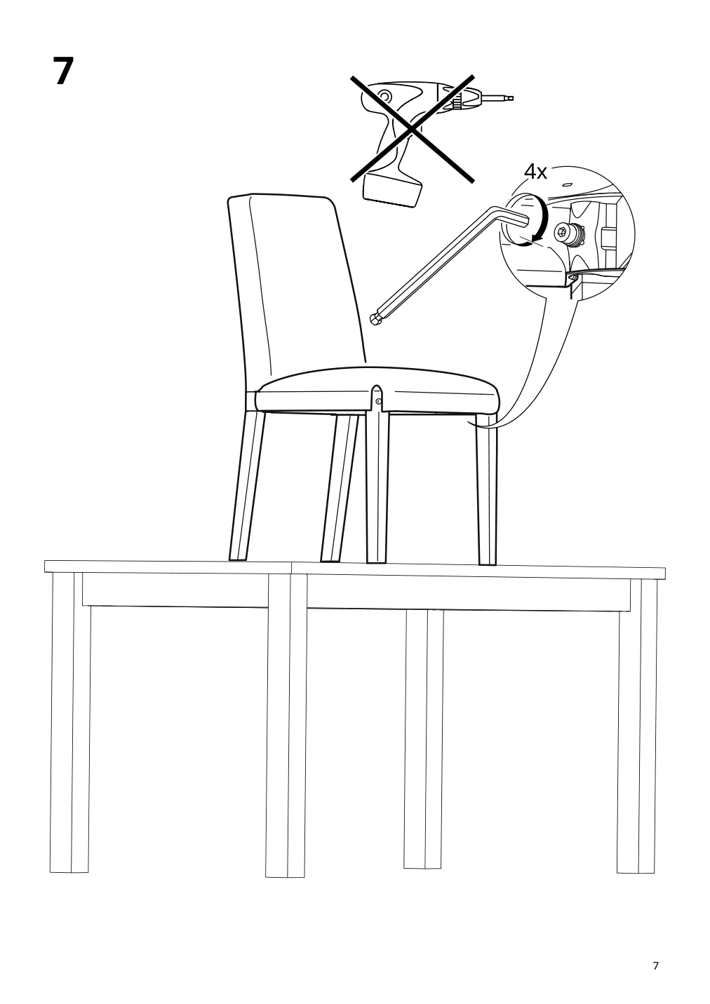 Assembly instructions for IKEA Bergmund chair frame oak effect | Page 7 - IKEA BERGMUND chair 393.845.68