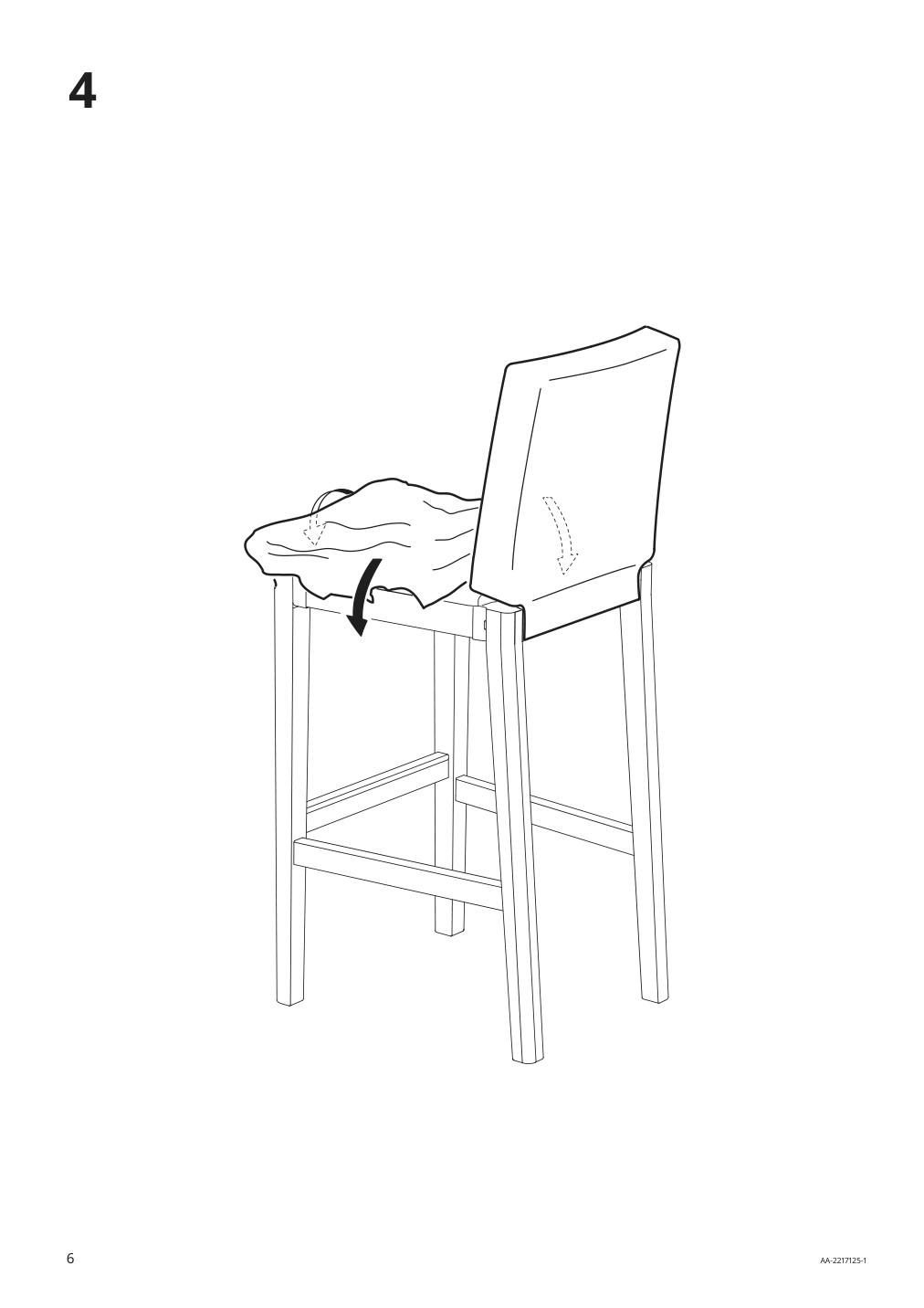 Assembly instructions for IKEA Bergmund cover for bar stool with backrest inseros white | Page 6 - IKEA BERGMUND bar stool with backrest 793.846.94