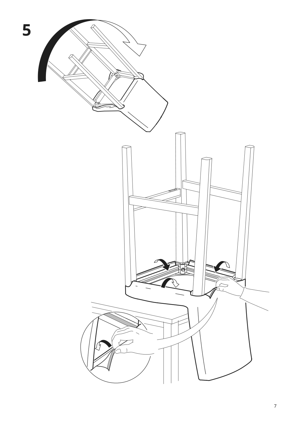 Assembly instructions for IKEA Bergmund cover for bar stool with backrest kolboda beige dark gray | Page 7 - IKEA BERGMUND bar stool with backrest 994.063.36