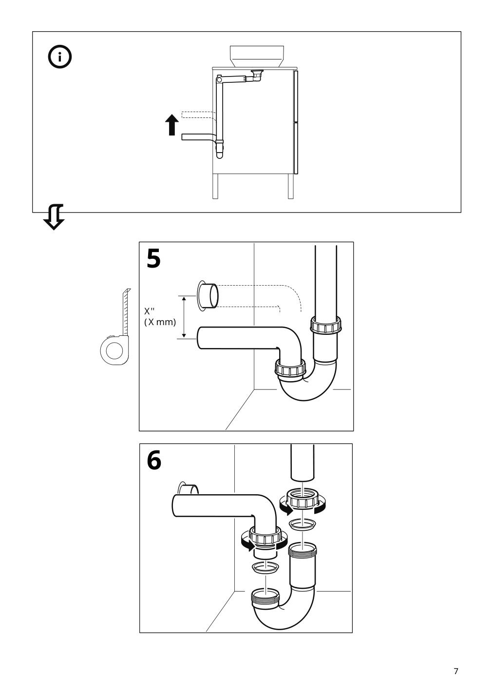 Assembly instructions for IKEA Besslingen countertop sink black matte | Page 7 - IKEA BESSLINGEN countertop sink 705.220.58