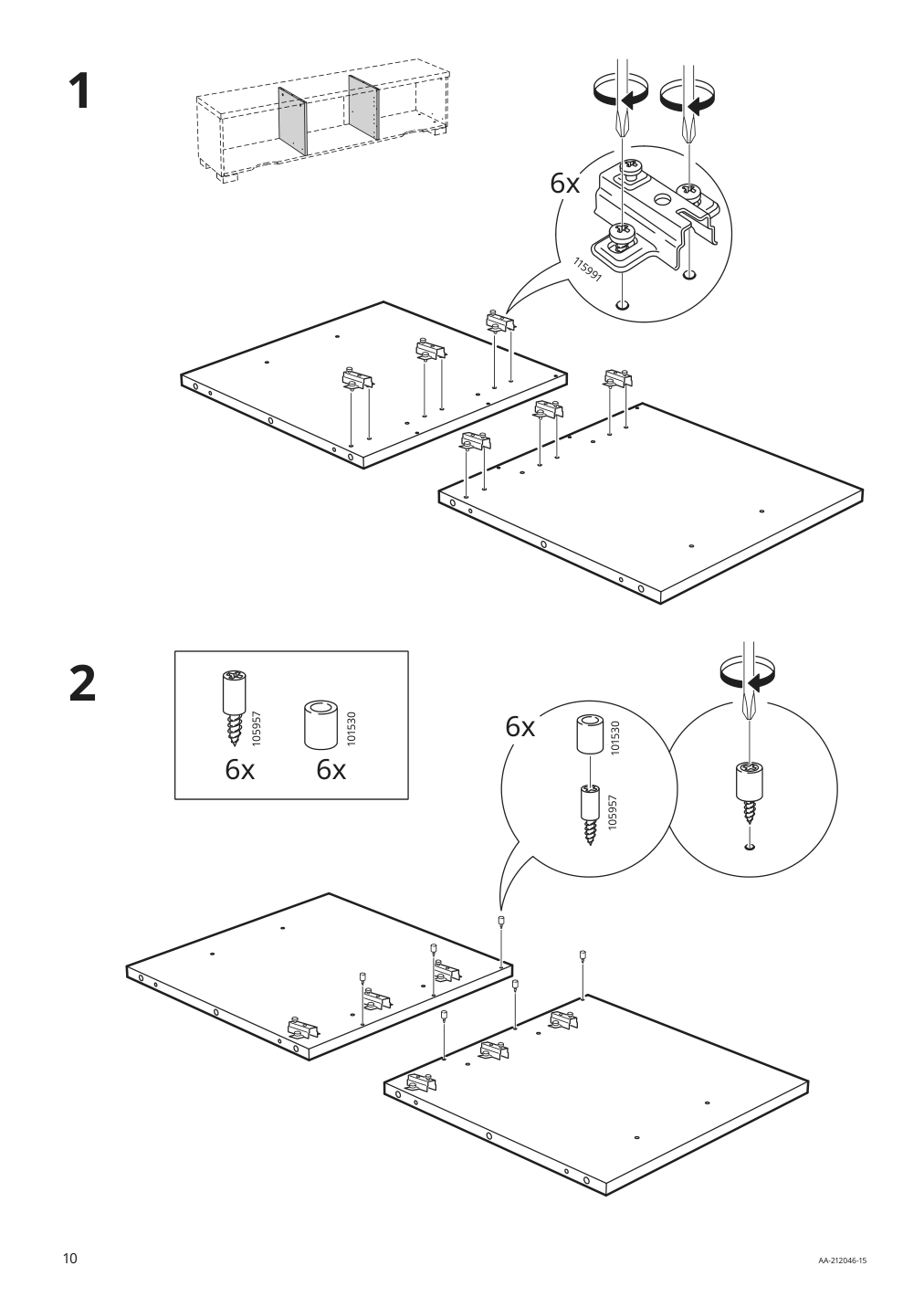 Assembly instructions for IKEA Besta burs tv unit high gloss white | Page 10 - IKEA BESTÅ BURS TV unit 905.660.27