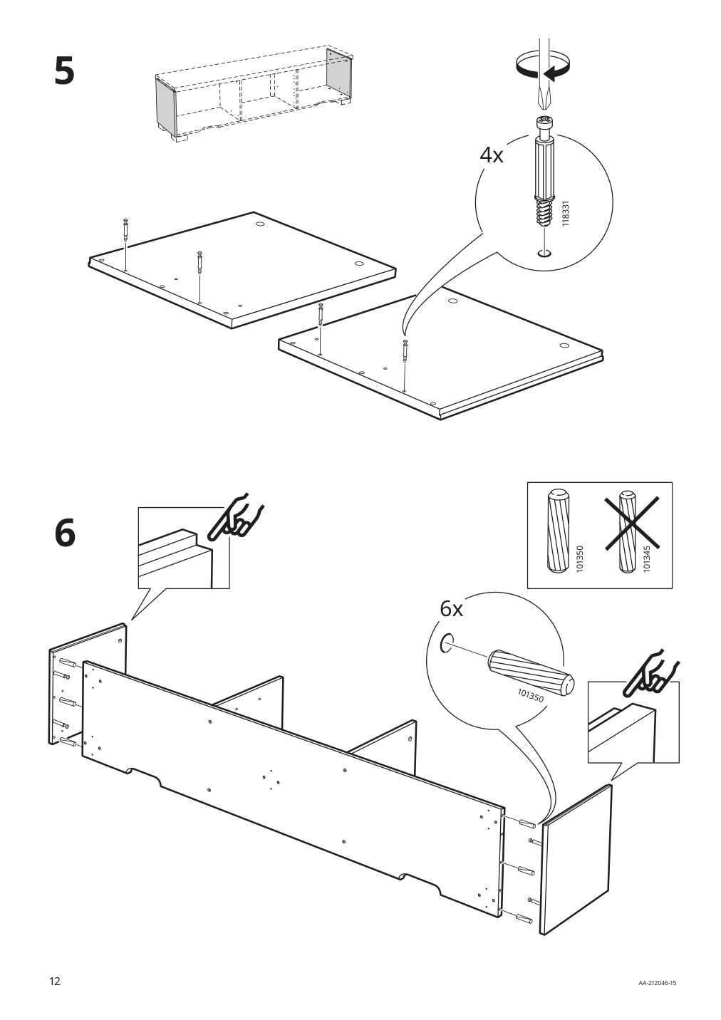 Assembly instructions for IKEA Besta burs tv unit high gloss white | Page 12 - IKEA BESTÅ BURS TV unit 905.660.27