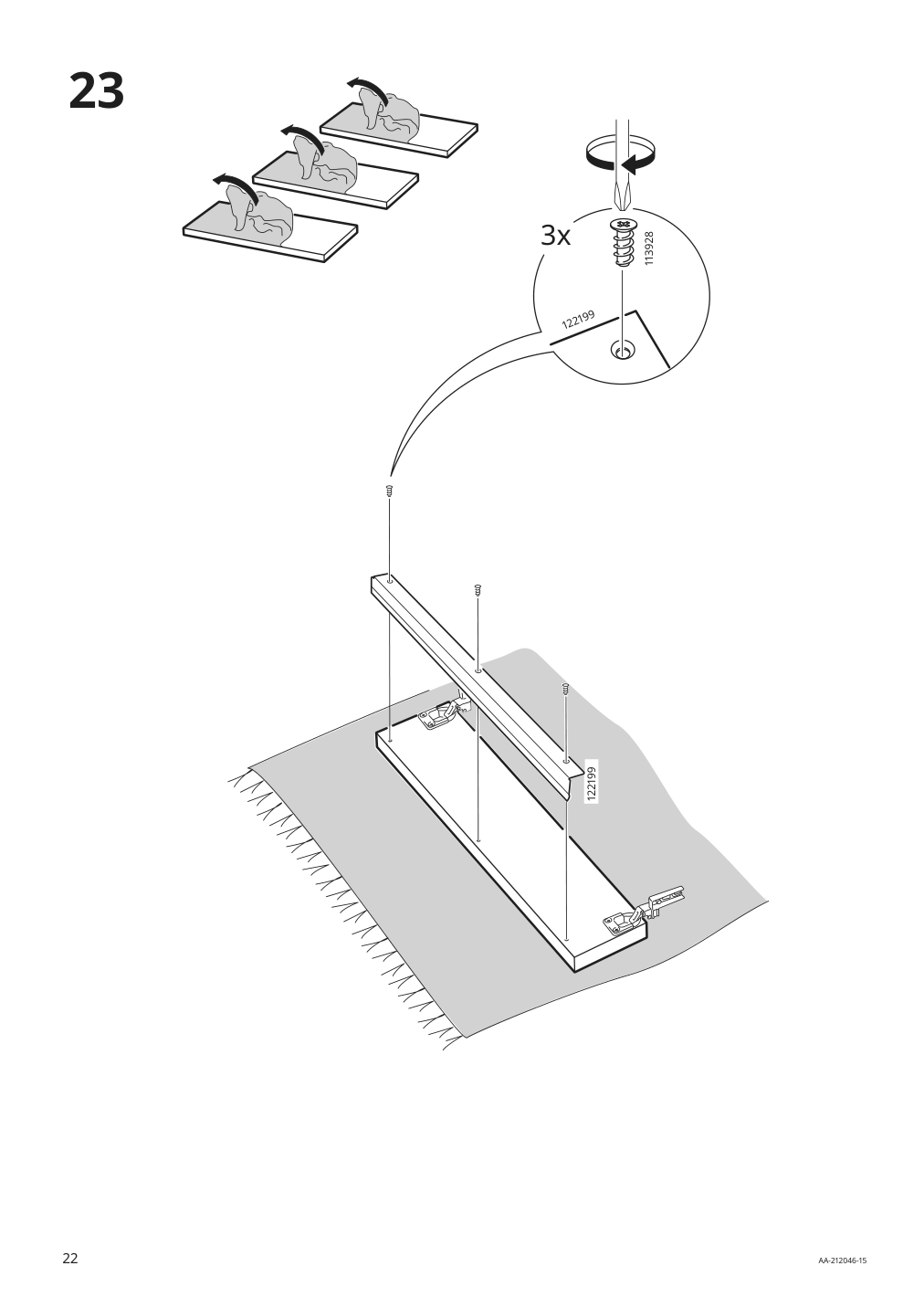 Assembly instructions for IKEA Besta burs tv unit high gloss white | Page 22 - IKEA BESTÅ BURS TV unit 905.660.27