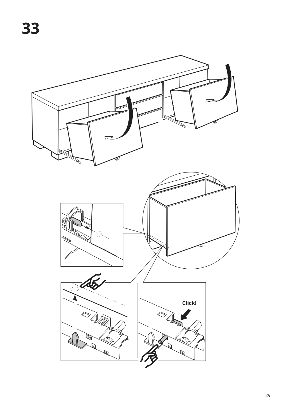 Assembly instructions for IKEA Besta burs tv unit high gloss white | Page 29 - IKEA BESTÅ BURS TV unit 905.660.27