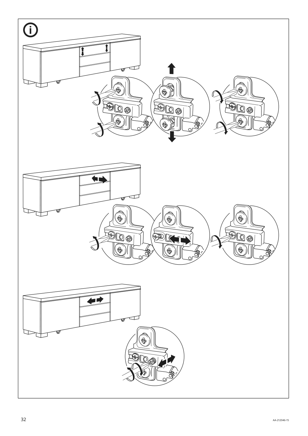 Assembly instructions for IKEA Besta burs tv unit high gloss white | Page 32 - IKEA BESTÅ BURS TV unit 905.660.27