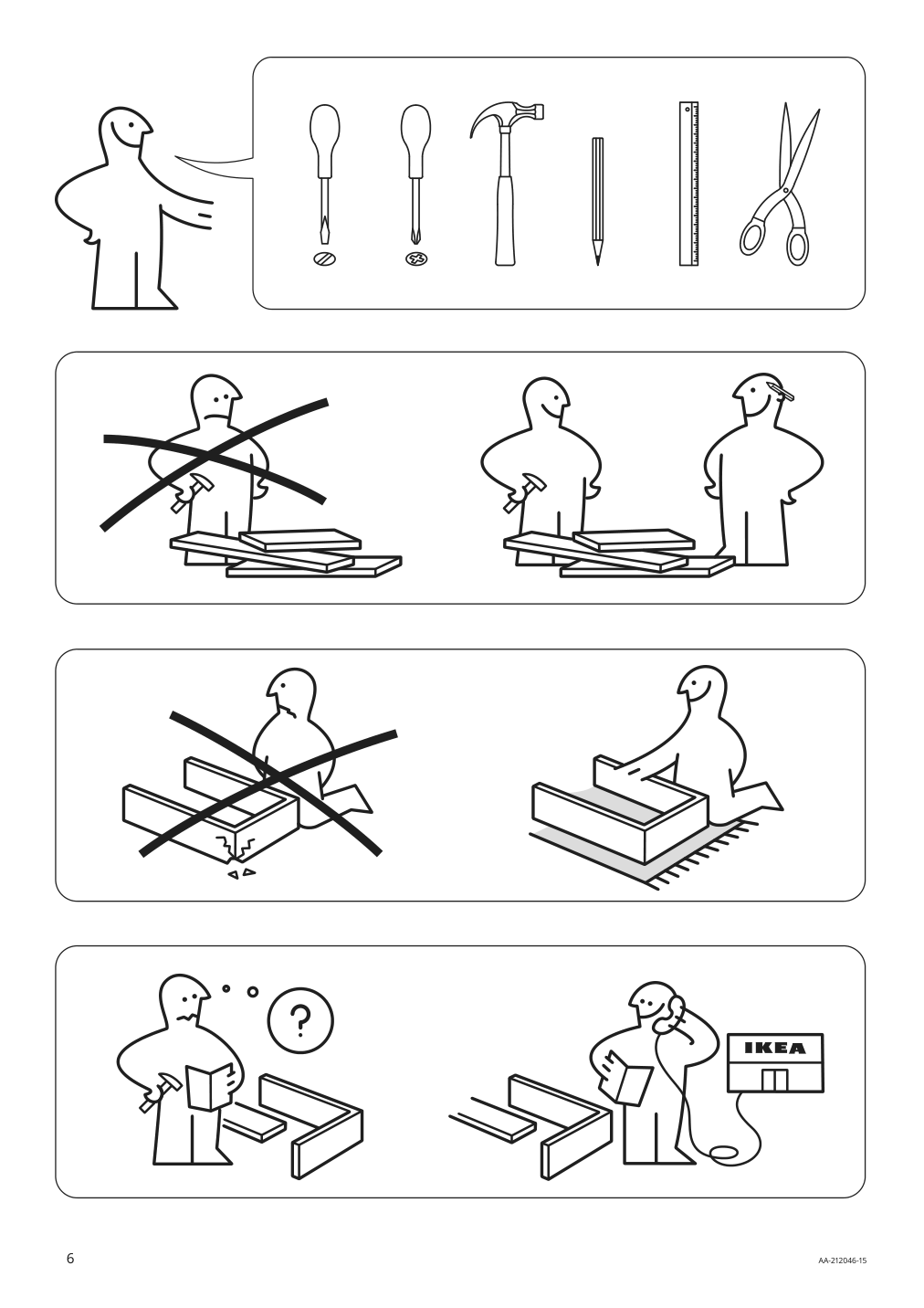 Assembly instructions for IKEA Besta burs tv unit high gloss white | Page 6 - IKEA BESTÅ BURS TV unit 905.660.27