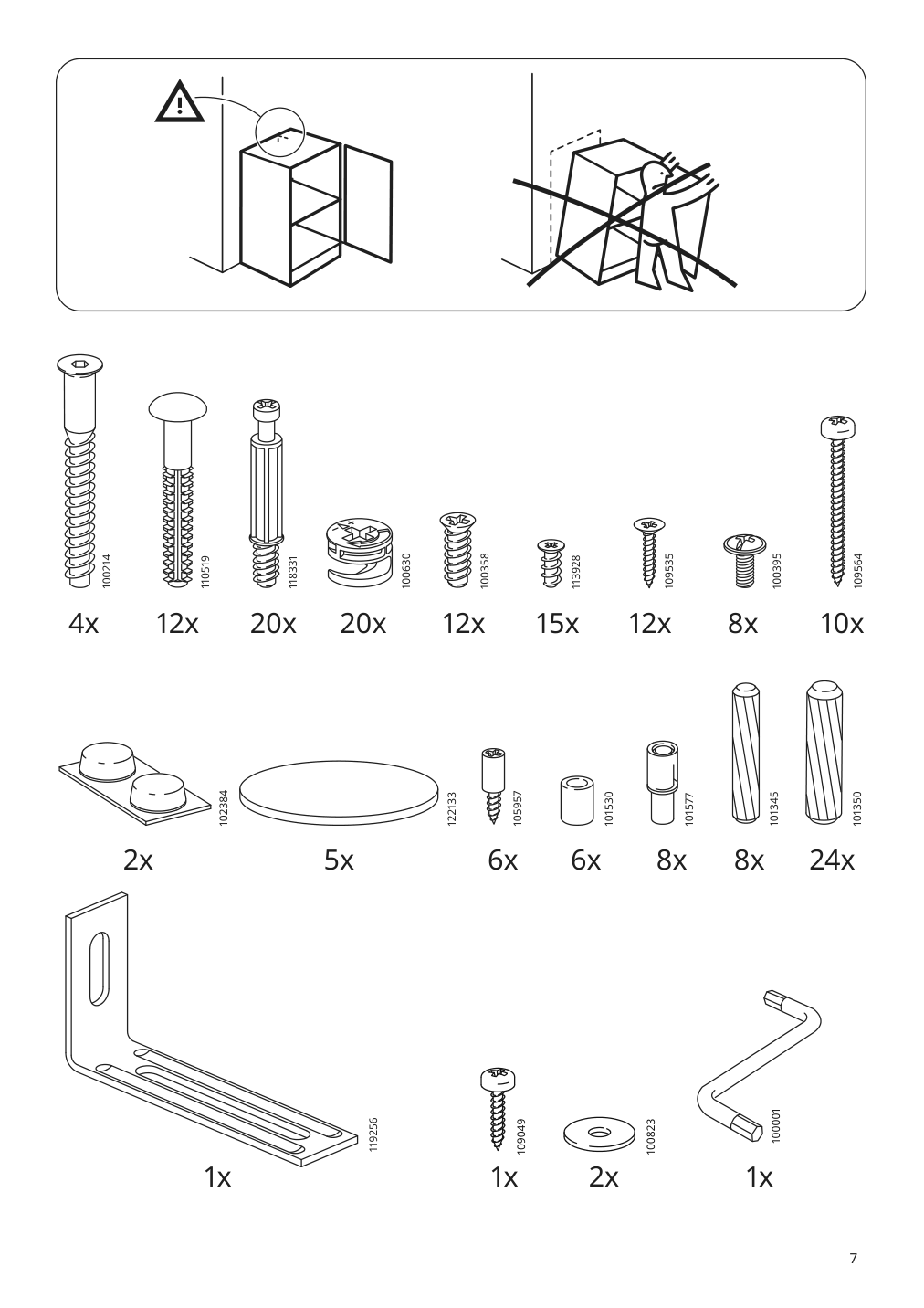 Assembly instructions for IKEA Besta burs tv unit high gloss white | Page 7 - IKEA BESTÅ BURS TV unit 905.660.27