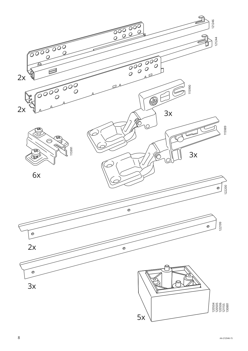 Assembly instructions for IKEA Besta burs tv unit high gloss white | Page 8 - IKEA BESTÅ BURS TV unit 905.660.27