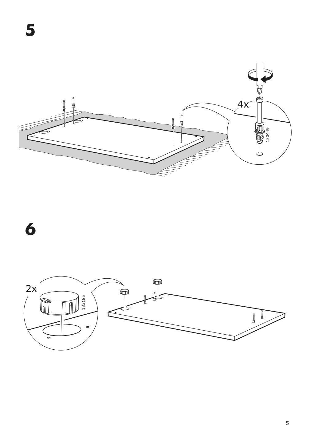 Assembly instructions for IKEA Besta drawer frame black brown | Page 5 - IKEA BESTÅ TV bench with drawers 994.005.13