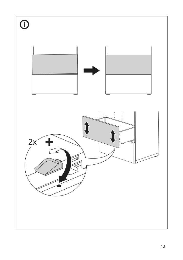 Assembly instructions for IKEA Besta drawer runner push open | Page 13 - IKEA BESTÅ storage combination w/glass doors 294.125.19