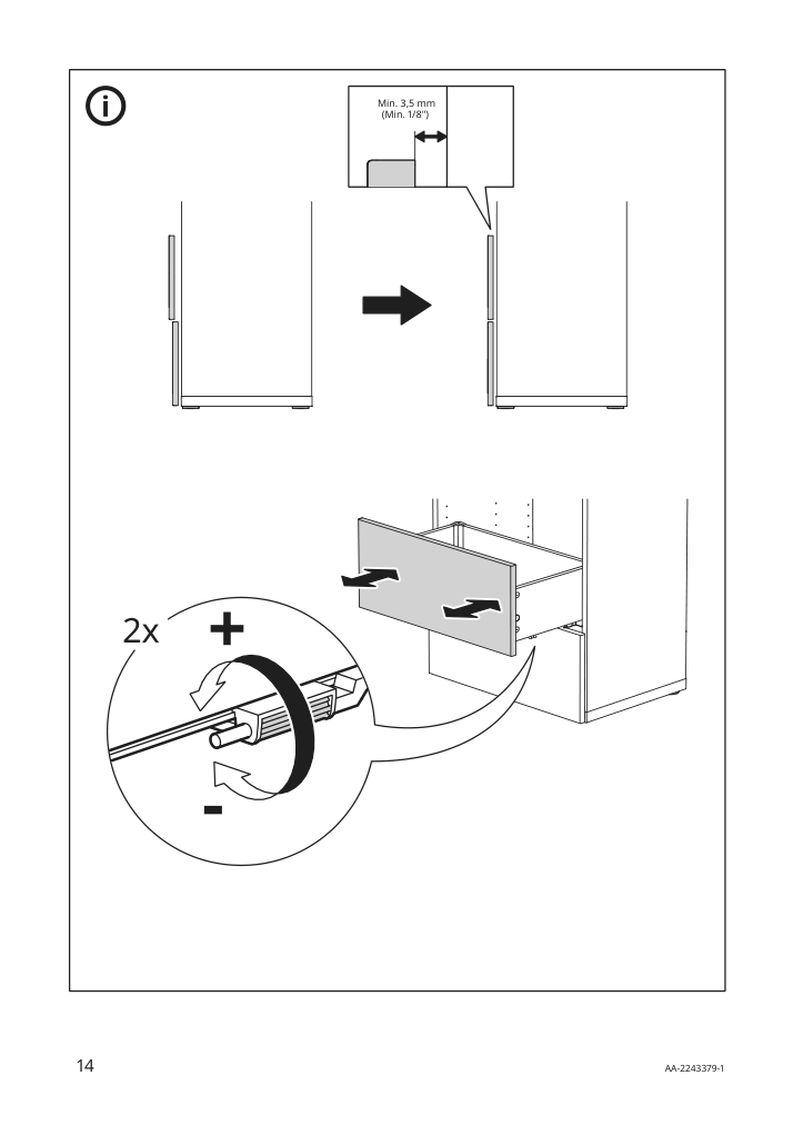 Assembly instructions for IKEA Besta drawer runner push open | Page 14 - IKEA BESTÅ / EKET TV storage combination 895.729.15