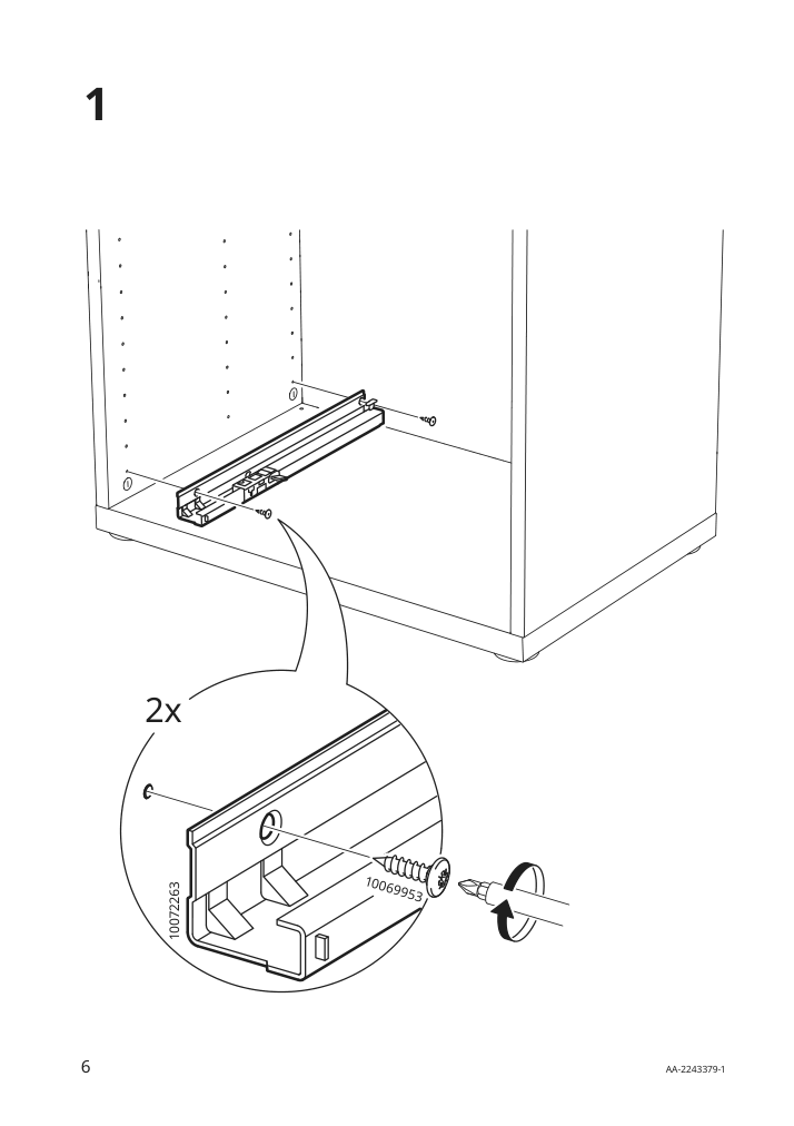 Assembly instructions for IKEA Besta drawer runner push open | Page 6 - IKEA BESTÅ storage combination w/glass doors 394.215.61